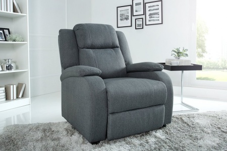 Moderne fauteuil grijze tv-fauteuil met ligfunctie - Img 4