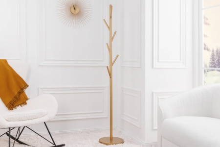 Moderne kapstok TREE 170 cm goud metalen kapstokhaak - Img 5