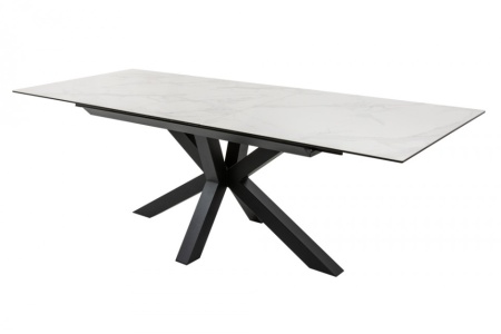Moderne keramische eettafel Bella 180-225 cm uitschuifbaar in marmerlook - Img 8
