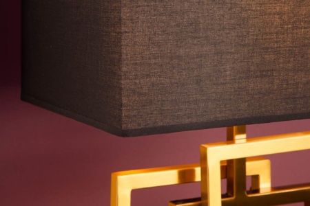Moderne tafellamp 56cm goud modern design met stoffen kap - Img 8