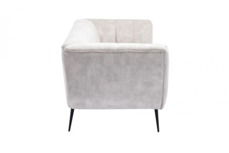 Retro 3-zitsbank NOBLESSE 225cm champagne fluwelen 3-zitsbank met decoratief stiksel - Img 7