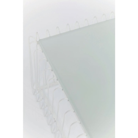 Salontafel Draad Rechthoek Wit 115x57cm - Img 4