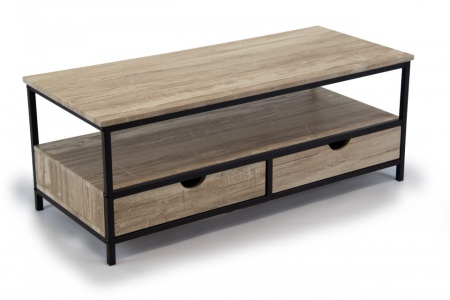 TV-meubel Sonoma zwarte frame 106cm - Img 2