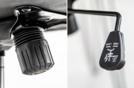 Bureaustoel Stof fluweel Grijs met doorgestikte naden