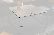 Design salontafel SYMBIOSE 75cm grijs keramiek in betonlook