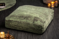 Design vloerkussen XL 70 cm groen zitkussen met abstract patroon