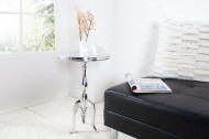 Edele design bijzettafel SAVOY 55 cm gepolijst zilver