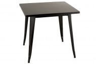Eettafel Bistro Metaal Zwart Vierkant 80x80