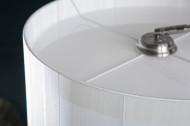 Exclusief design booglamp EXTENSO 230 cm wit met wit marmeren voet