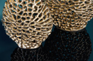 Filigraan vazen set van 2 ABSTRACT BLAD 40cm goud handgemaakt