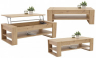FUNCTIONELE Salontafel 130cm Opbergruimte onder het tafelblad