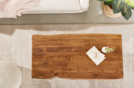 Massieve boomstam salontafel AcaciaHout 118 cm met X-onderstel