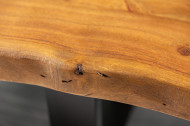 Massieve boomstam salontafel MAMMUT 110cm acacia 3,5 cm tafelblad