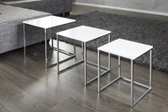 moderne Salontafel / Bijzettafel Model: Fusion - 3 Set