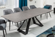 Uitschuifbare eettafel CONCORD 180-230 cm antraciet gemaakt van keramiek