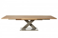 Uitschuifbare eettafel MONTREAL 180-230-280cm noest eiken met X-frame