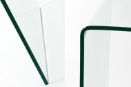 Design glazen Bureau 120 cm transparant Tafel volledig glazen tafel