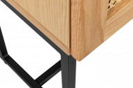 Design nachtkastje VIENNA 50cm eiken decor Weens net rotan
