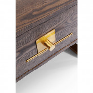 Design salontafel messinglook 135cm
