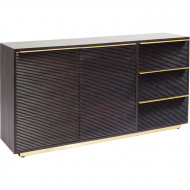 Dressoir massiefhout 3 Laden 2 deuren 150cm