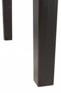 Eettafel Zwart Hout,Glas Rechthoek 180cm 3 Kruisen