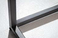 Industriële salontafel ELEMENTS 60 cm naturel eiken afneembaar blad