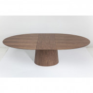 Ovaal uitschuifbare eettafel Walnootkleur 200 cm (50) x110cm
