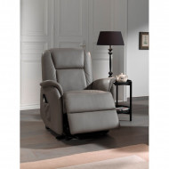 Sta OP RELAX Fauteuil MET LIFTFUNCTIE MONTRÉAL IN HALF LEDER GRIJS
