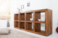Wandkast Model: MAKASSAR 180cm Sheesham 8 vakken