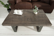 Design salontafel IRON CRAFT 100cm mangohout grijs industrieel design