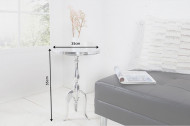 Edele design bijzettafel SAVOY 55 cm gepolijst zilver