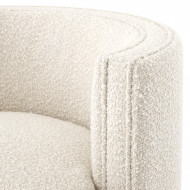 Eichholtz SWIVEL DRAAISTOEL / Fauteuil AMANDA Bouclé cream