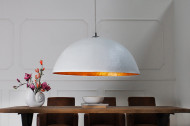 Elegante design hanglamp KAP 70cm witgouden hanglamp