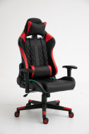Gamingstoel Rood/zwart met LED