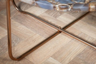 Handgemaakte salontafel NOBLE 62 cm blauw afneembaar agaat blad