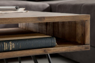 Handgemaakte salontafel SCORPION 110 cm acacia haarspeldpoten