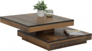 Moderne vierkant Salontafel 78cm met draaibaar blad