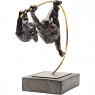 Sculptuur Twee klimmende apen