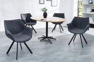 Design Stoel Antiek Grijs THE DUTCH RETRO met armleuningen