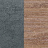 Eettafel 140cm kleur Stirling eiken Met U-vormig frame gelamineerd houtmateriaal