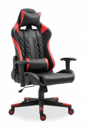 Gamingstoel Rood/zwart met LED