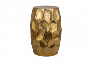 Handgemaakte bijzettafel 46 cm goud gehamerd design metaal-aluminiumlegering