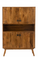 Kabinet Carter 4deuren Mango Hout Bruin H158cm