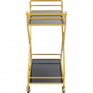 Kare Design Bar Trolley Piramides Glas Gehard veiligheidsglas Gekleurd