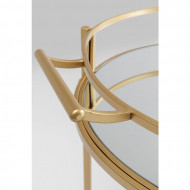 Kare Design Bartrolley tafel glas goud