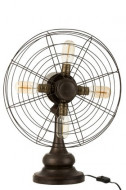 Lamp Ventilator Metaal Bruin