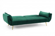 Retro slaapbank 220cm smaragdgroene fluweel stof