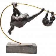 Sculptuur Twee klimmende apen