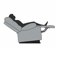 Sta OP RELAX Fauteuil MET LIFTFUNCTIE MONTRÉAL IN HALF LEDER GRIJS
