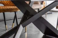 Uitschuifbare eettafel keramiek taupe in marmerlook 180-220-260 cm